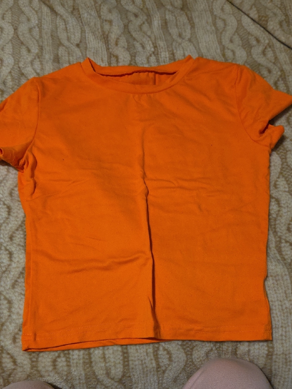 Womans Bright Orange Short Sleeve Tee